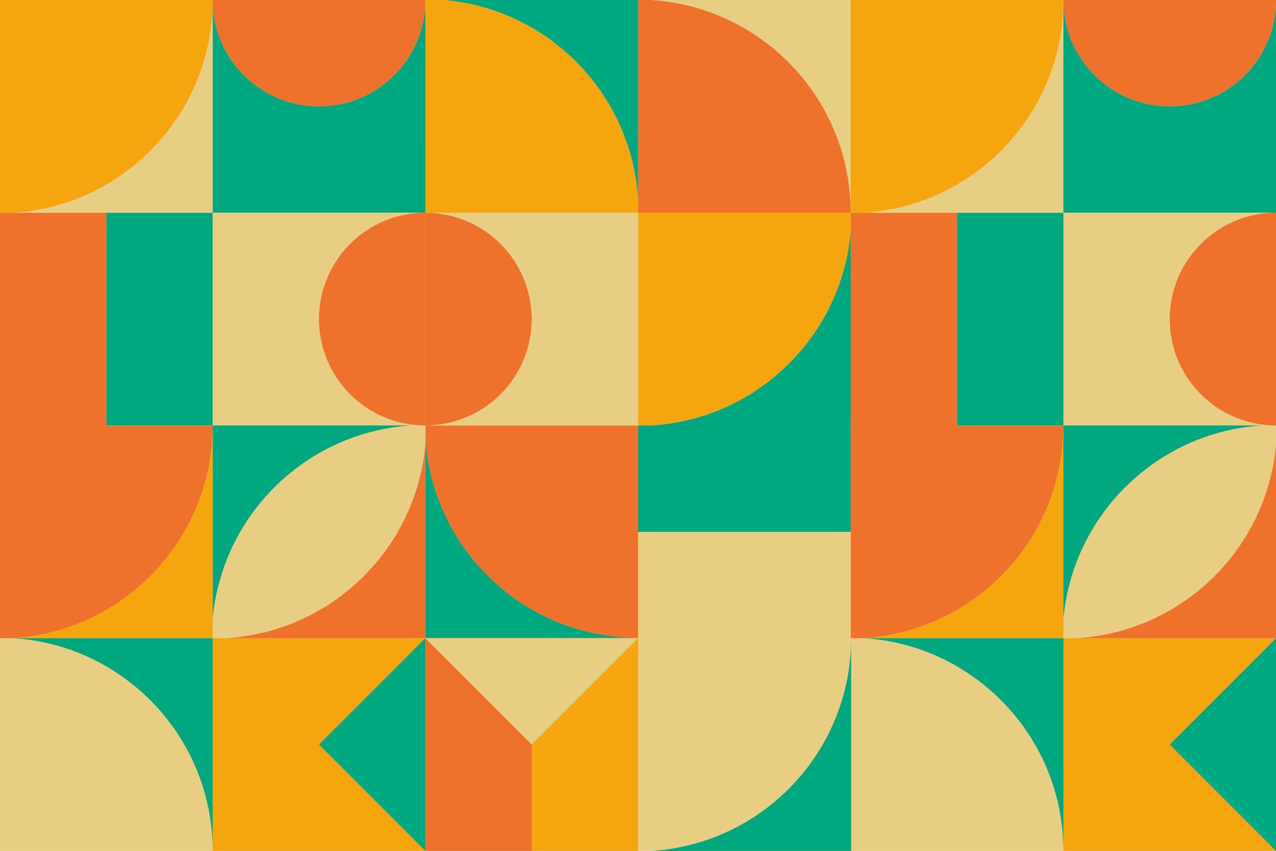 Renkli geometrik desen geometrik pvc halı - TenStickers