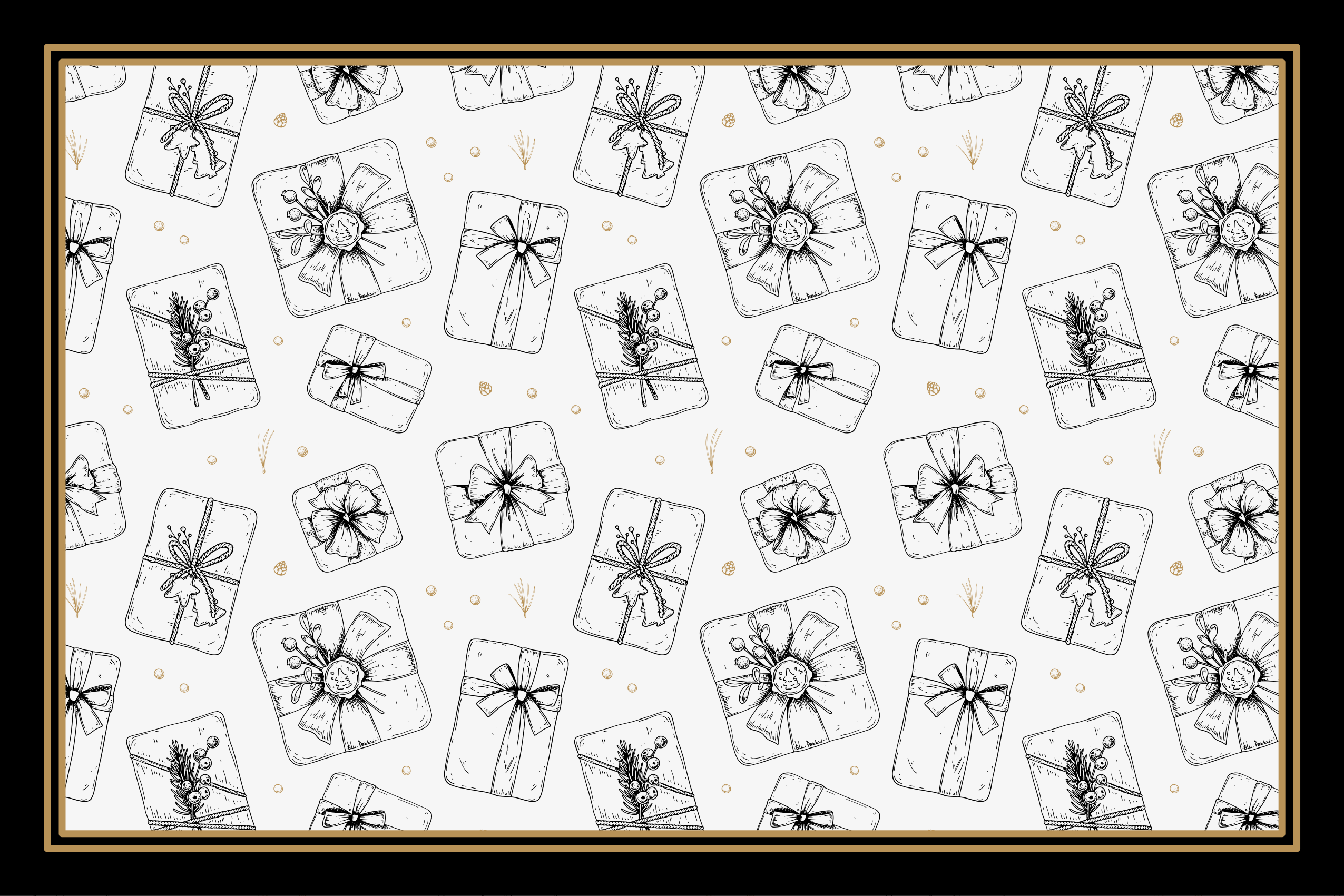 Bayram hediyesi modeli Noel pvc halı - TenStickers