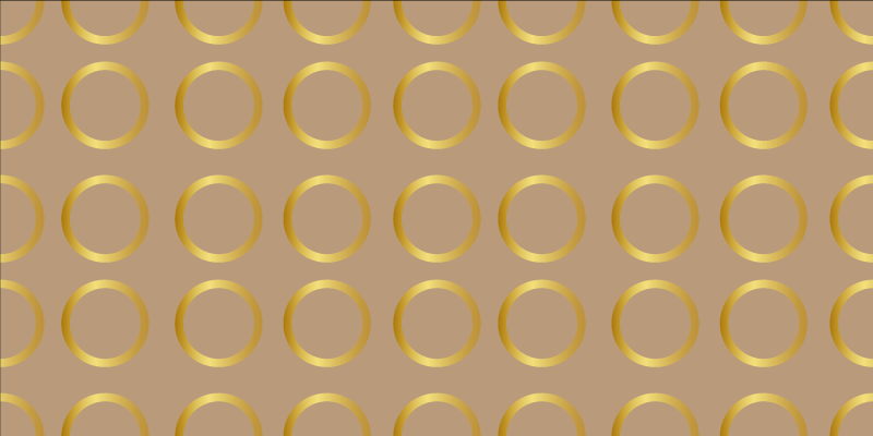 Geometrik dairesel desen çizgili pvc halı - TenStickers