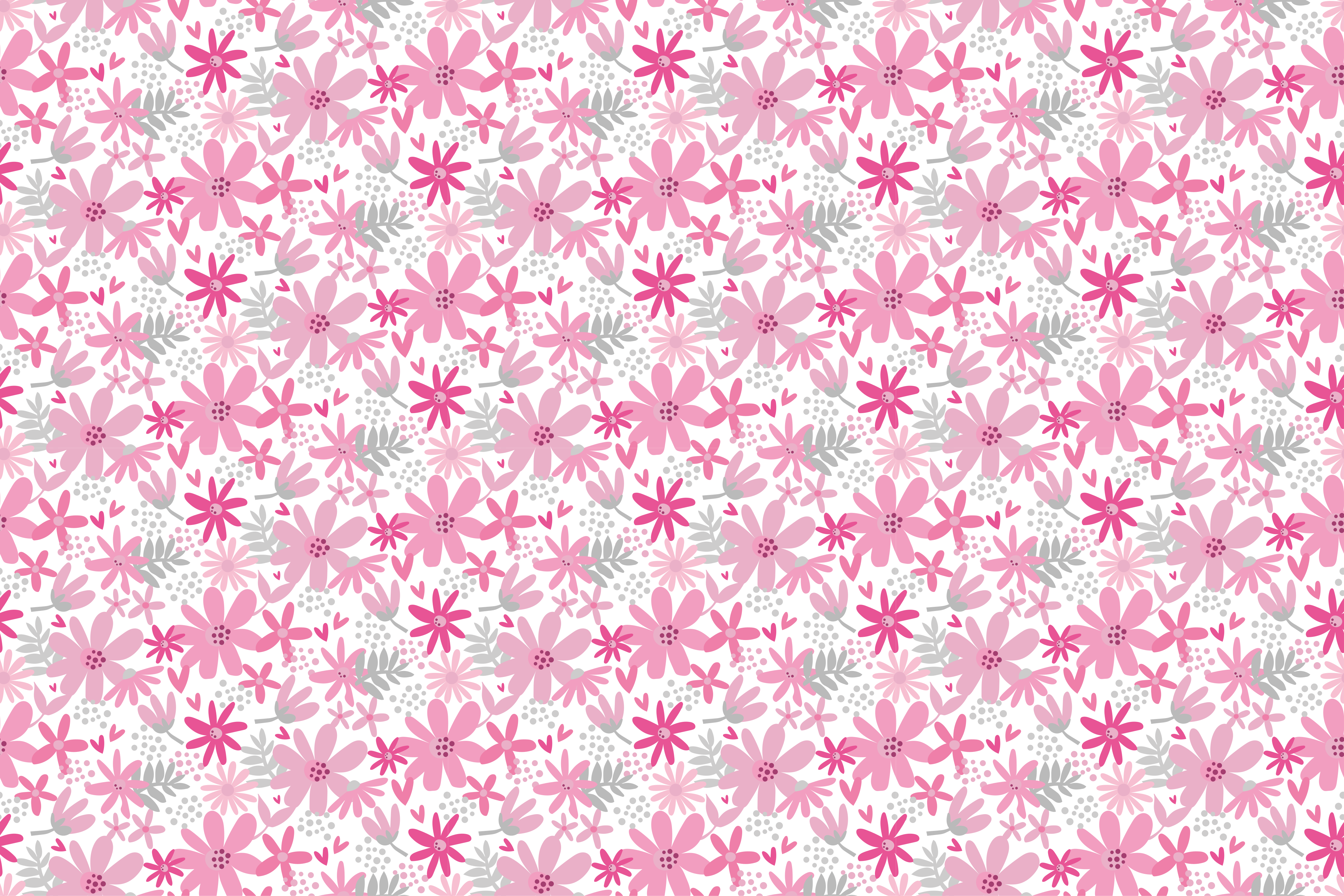 Flowerprint 'yambo' pembe çiçekli kilim - TenStickers