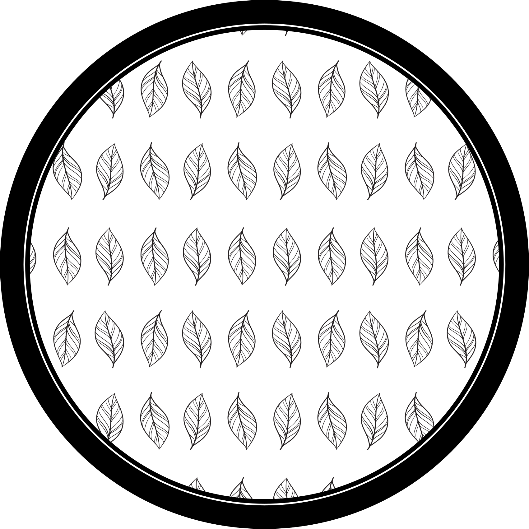 Botanik taslağı çiçekler ve bitkiler pvc halı - TenStickers