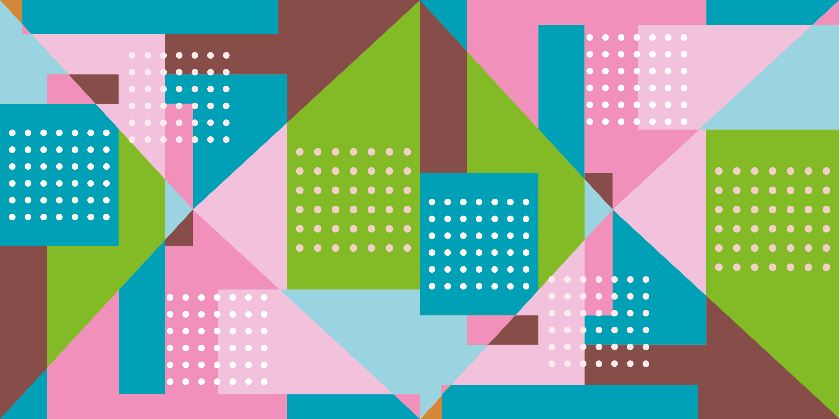 Pastel geometrik desenli oturma odası halısı - TenStickers