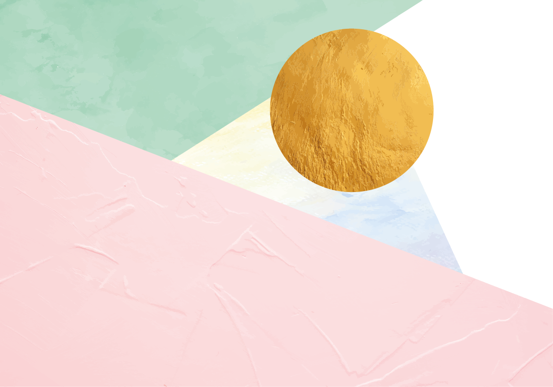 Geometrik pastel şekiller geometrik pvc halı - TenStickers