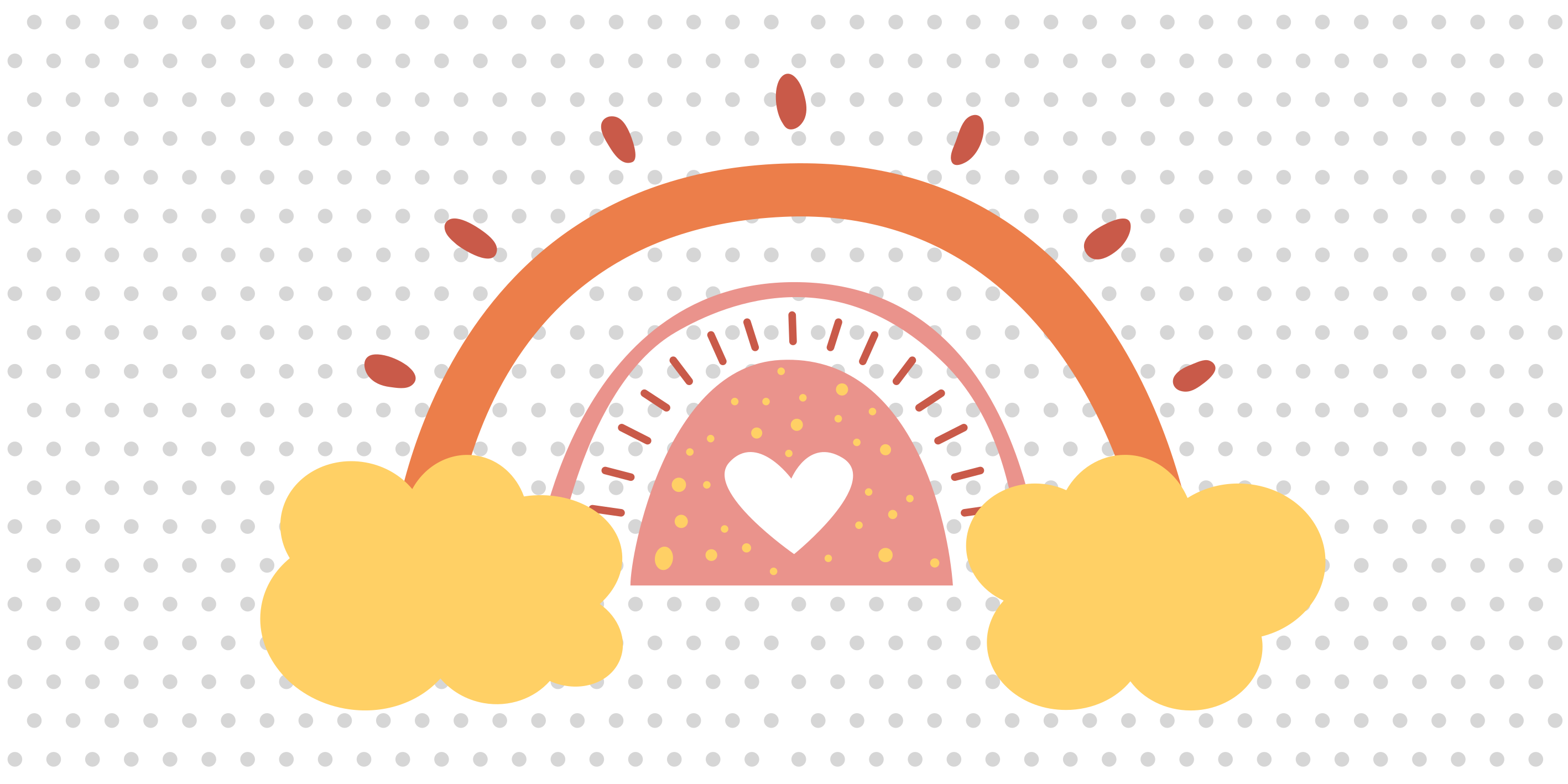 Gökkuşağı bulutu bebek pvc halı - TenStickers