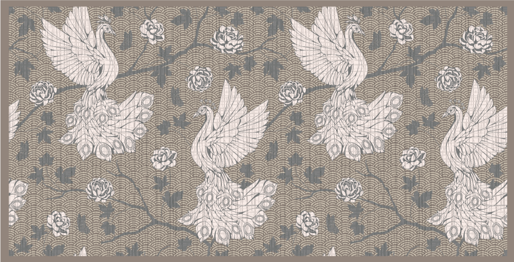 Yute kuşlar hayvan vinil halı - TenStickers