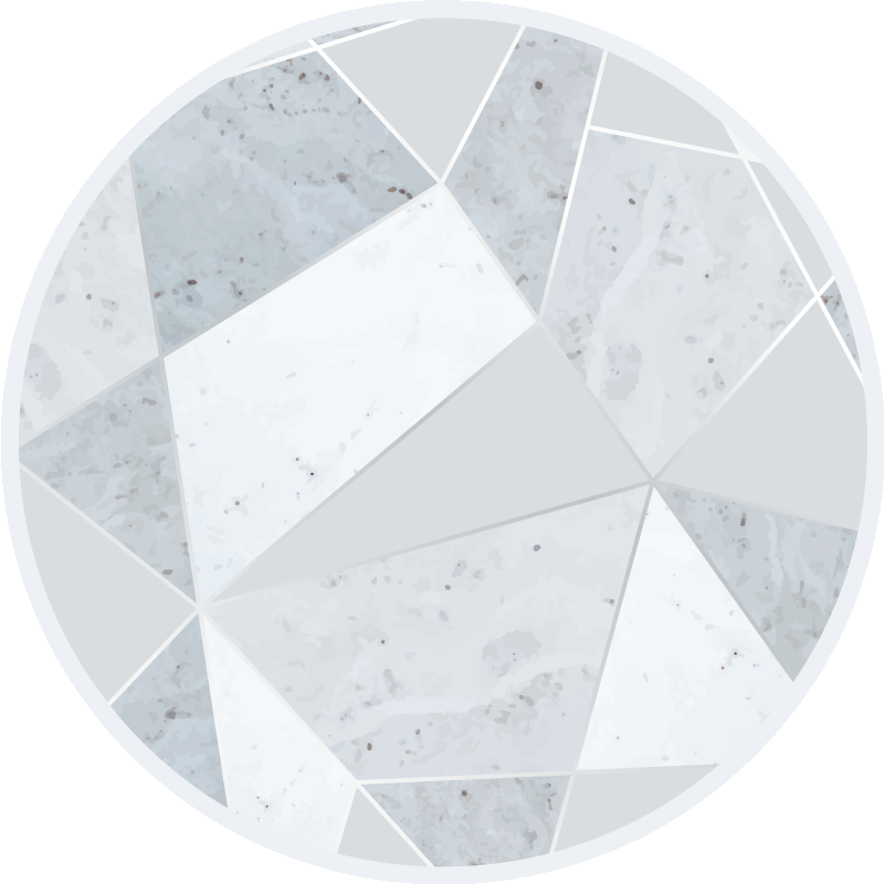 Mermer vinil halı geometrik desen - TenStickers