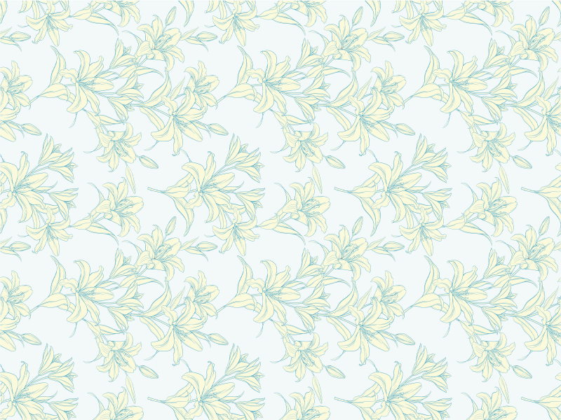 Lilyum bağbozumu tarzı çiçek desenli kilim - TenStickers