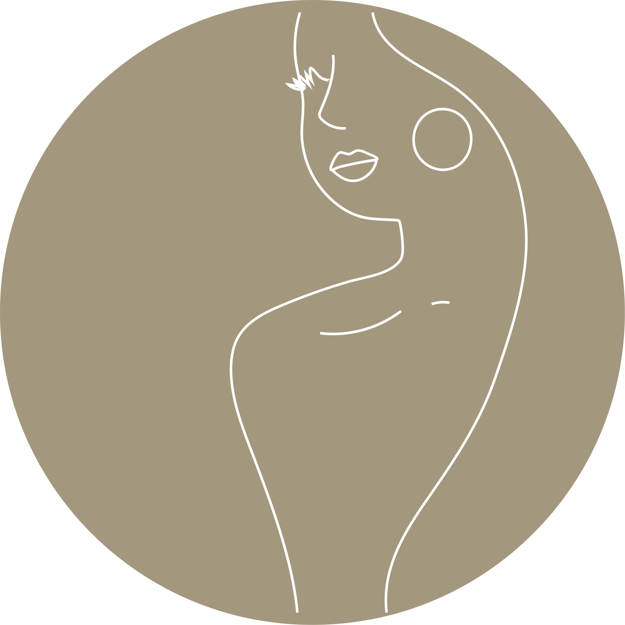 çizgi sanat portresi minimalist pvc halı - TenStickers