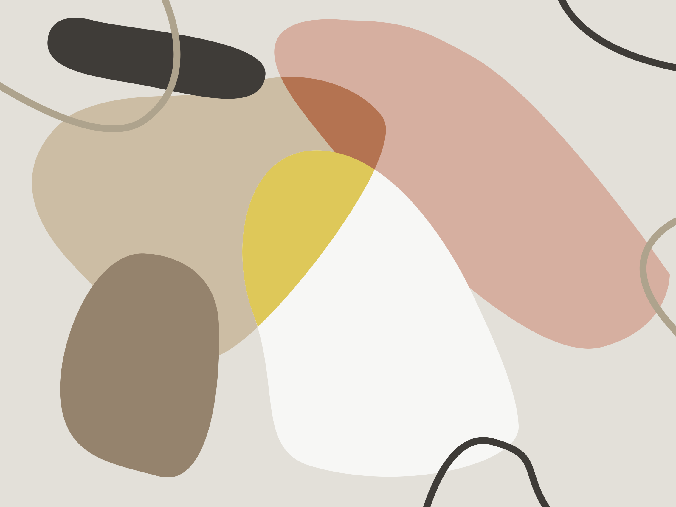 Geometrik daire oval tasarım geometrik kilim - TenStickers