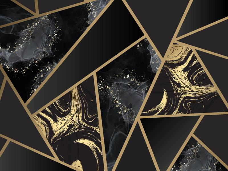 Geometrik mermer füzyonu geometrik pvc halı - TenStickers