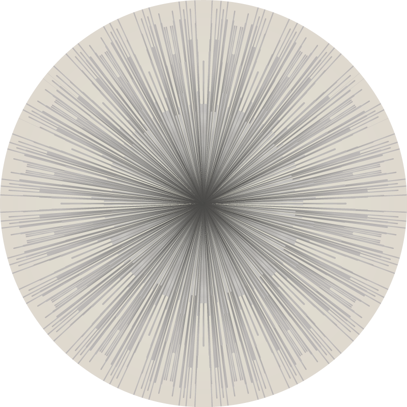 Geometrik patlama dairesel tasarımı minimalist pvc halı - TenStickers