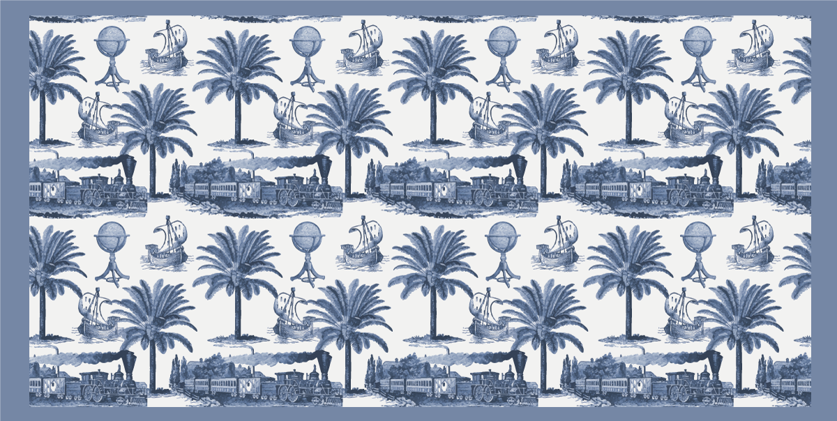 Provencal mavi cennet eski halı - TenStickers