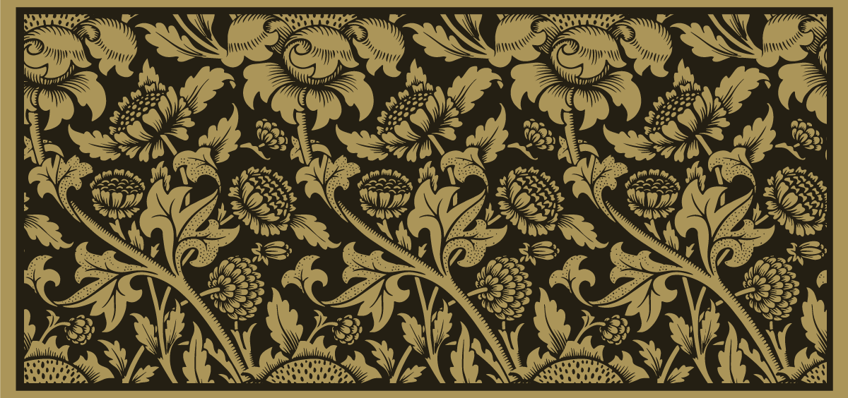 Eski fransız çiçek desenli kilim - TenStickers