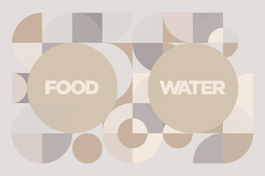 Köpekler için su ve mama hayvan kilim - TenStickers