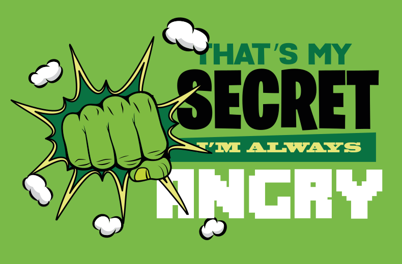 Ben her zaman kızgınım çocuk halısı - TenStickers