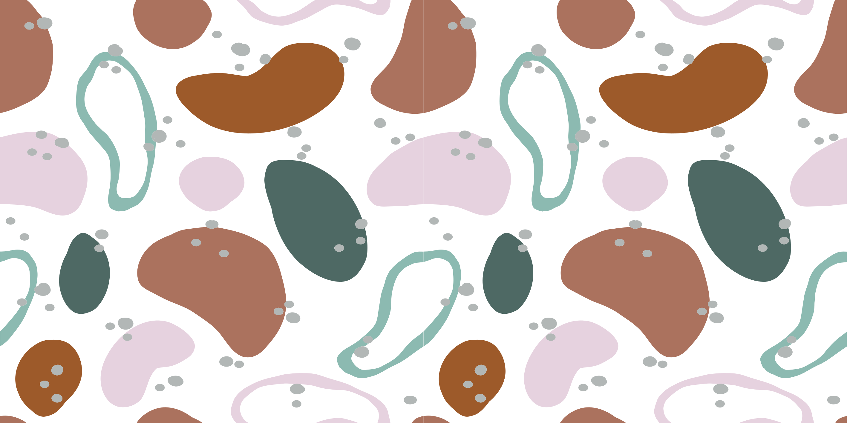 Düzensiz soyut şekil desen minimal halı - TenStickers