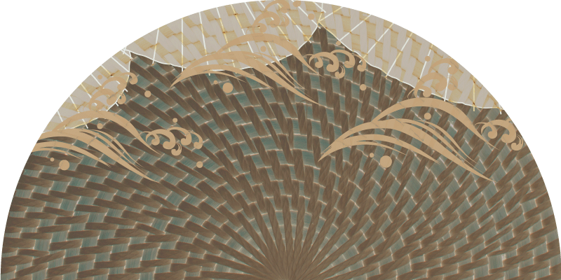 Japandi dokulu stil oturma odası pvc halı - TenStickers