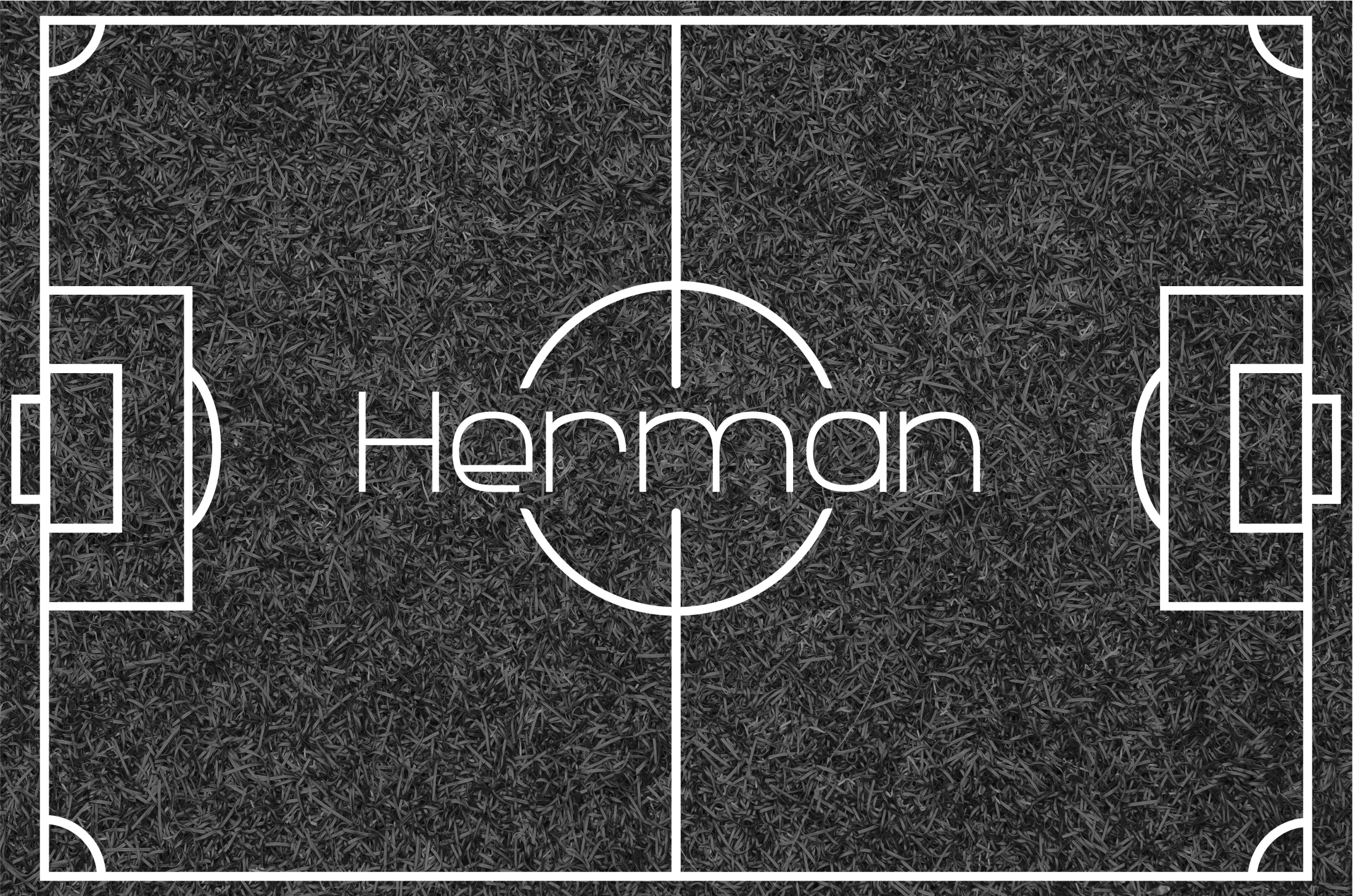 Isimli futbol sahası oyunlar pvc halı - TenStickers