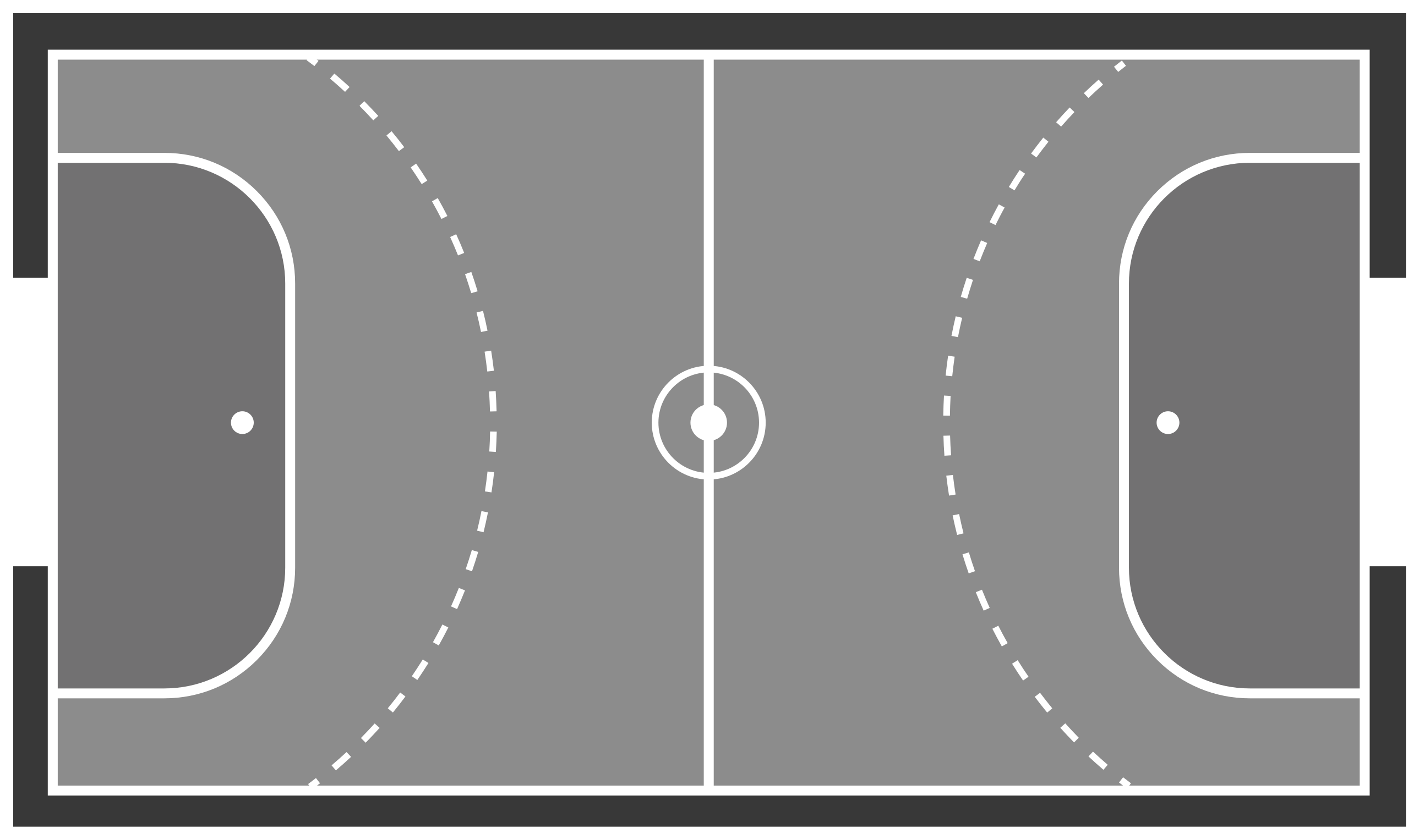 Hentbol sahası tasarımı oyunlar pvc halı - TenStickers