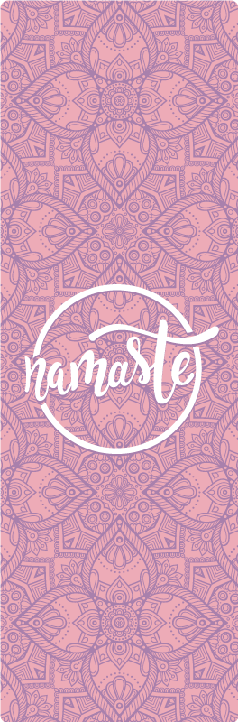 Namaste yoga cümleleri ile pvc halı - TenStickers
