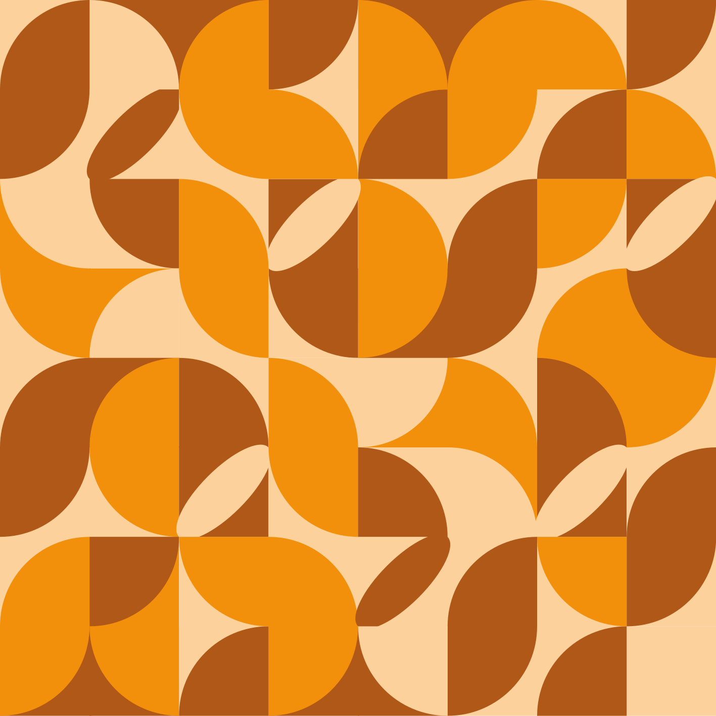 Retro oturma odası pvc halı - TenStickers