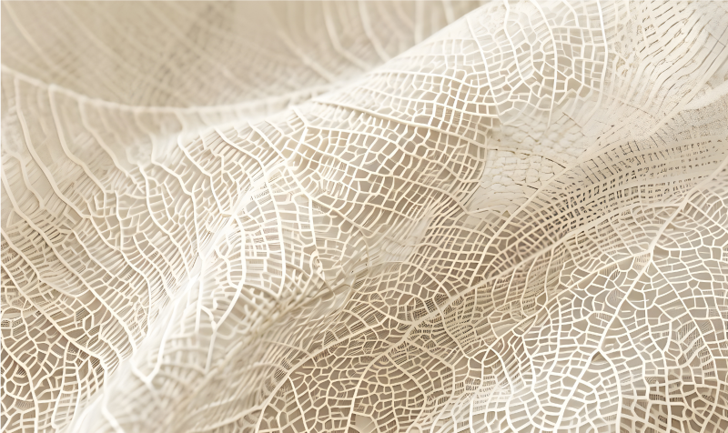 Minimalist yapraklar bej pvc halı - TenStickers