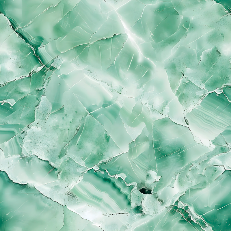 Yeşil pastel renk Mermer vinil halı - TenStickers