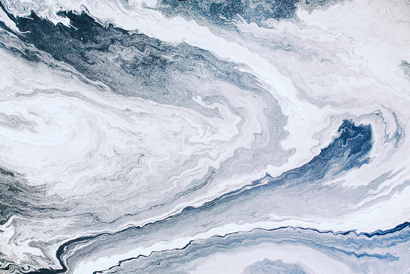 Minimalist mavi ve gri Mermer vinil halı - TenStickers