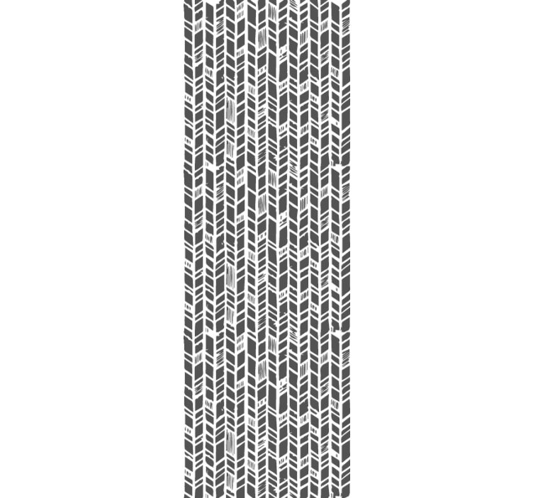 Stilize gri şerit giriş duvar kağıdı - TenStickers