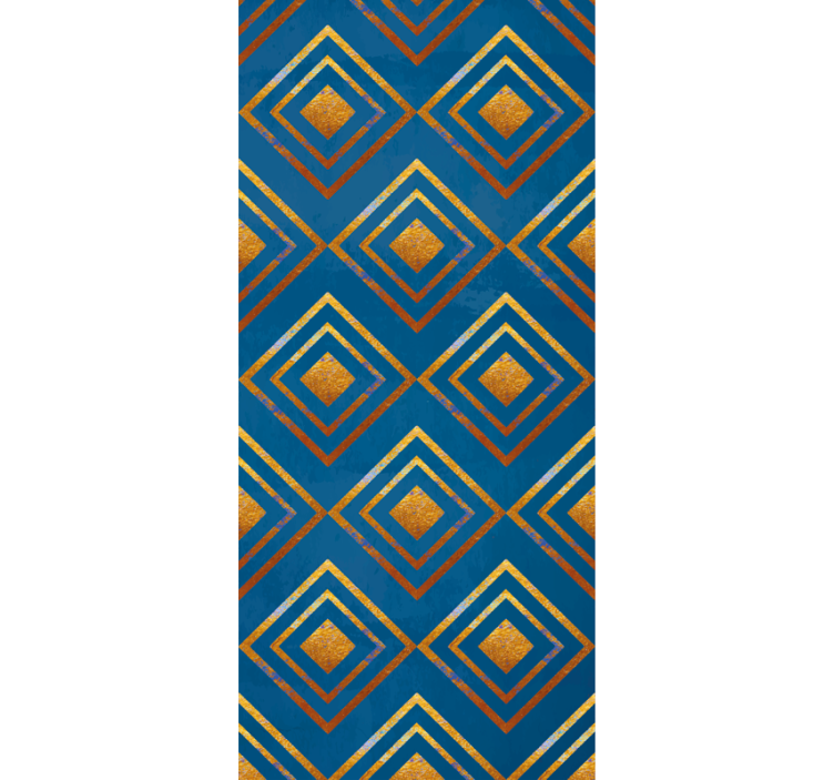 Elmaslar ve çizgiler geometrik duvar kağıdı - TenStickers