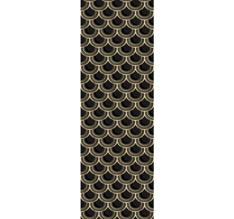 Zarif tarak deseni duvar kağıdı süslemeleri - TenStickers