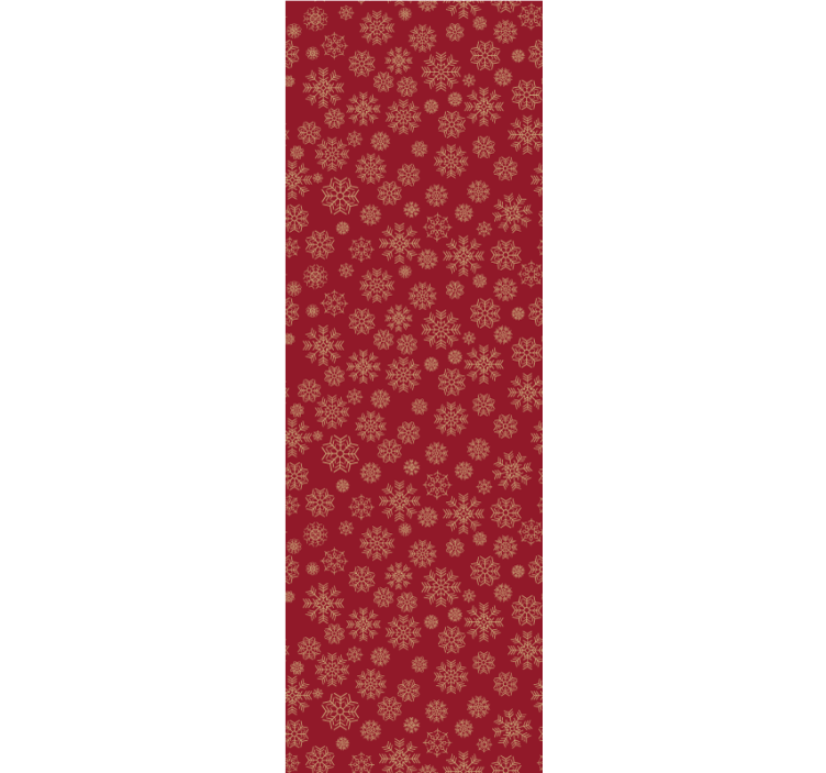 Buzlu çiçek tasarımı Noel duvar kağıdı - TenStickers