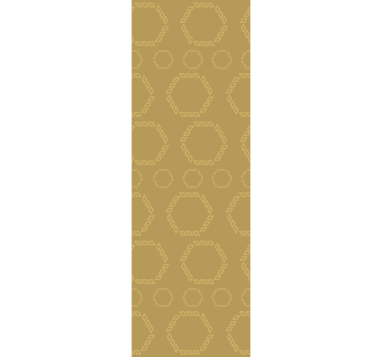 Altıgen anahat deseni geometrik duvar kağıdı - TenStickers