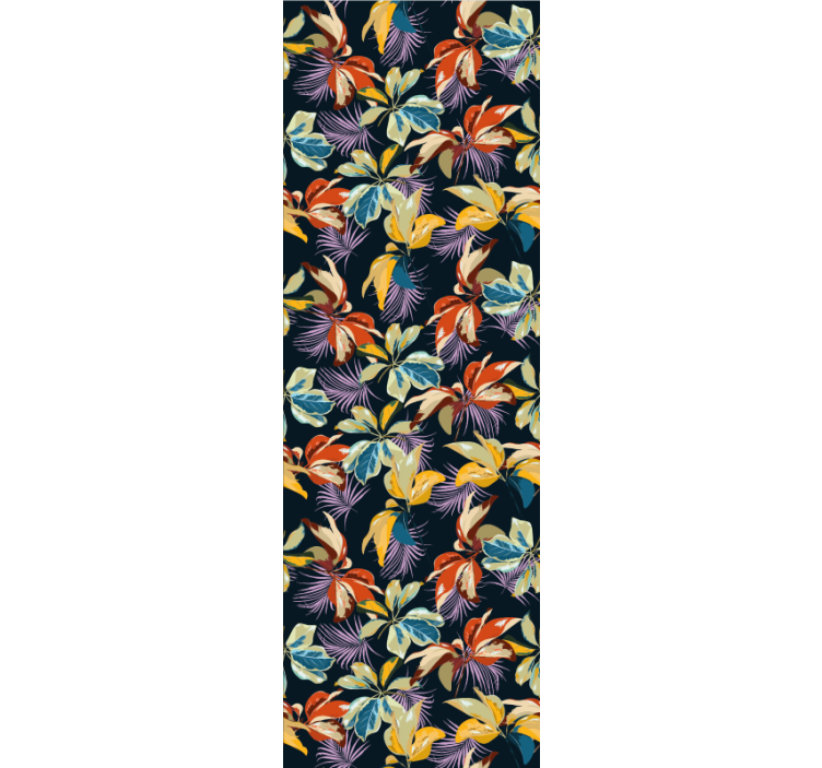 Canlı orman gölgeliği çiçek desenli duvar kağıdı - TenStickers