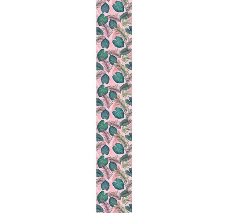 Tropikal yaprak keşfi doğa duvar kağıdı - TenStickers