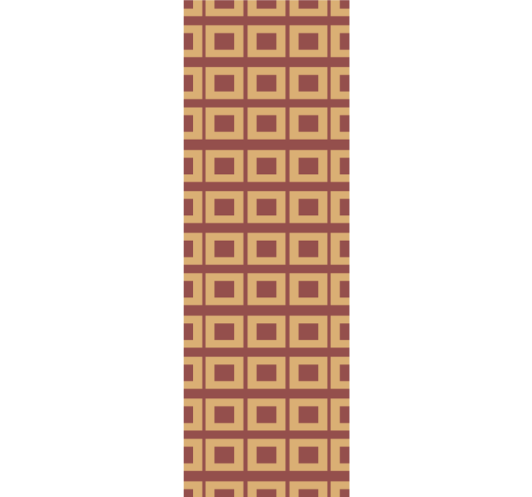 Retro geometrik bloklar kare duvar kağıdı - TenStickers