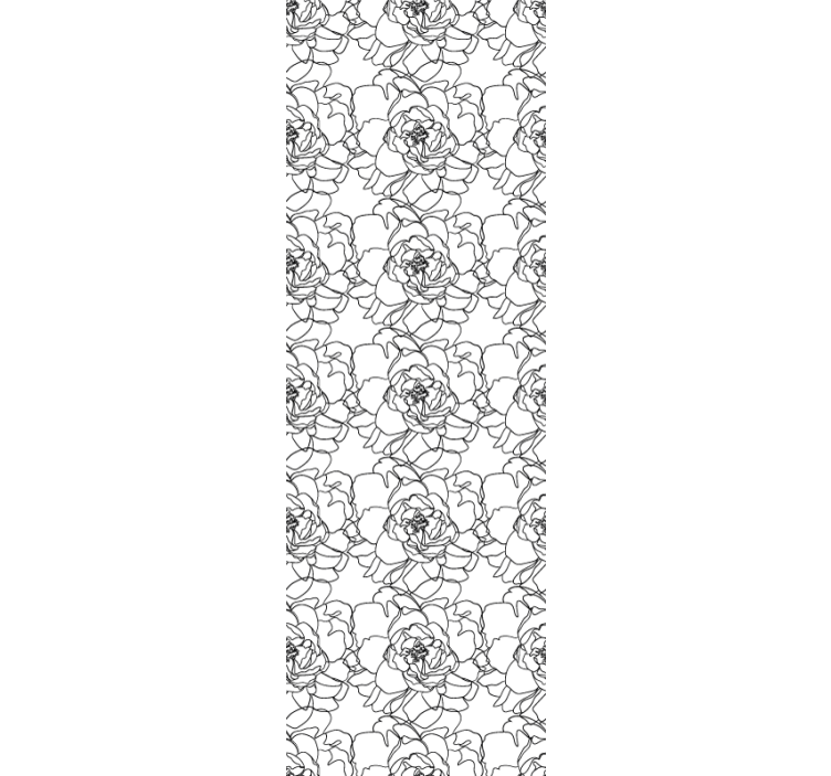 Çiçek süs duvar kağıdı - zarif Çiçek açılışı - TenStickers