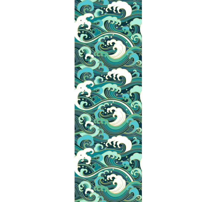 Zarif okyanus dalgaları doğa duvar kağıdı - TenStickers