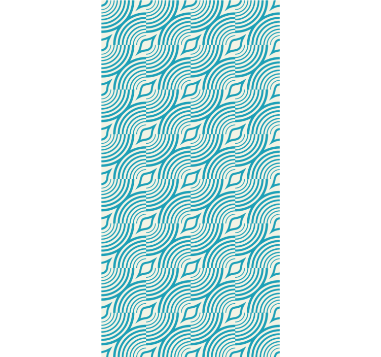 Akan dalga şekilleri soyut duvar kağıdı - TenStickers