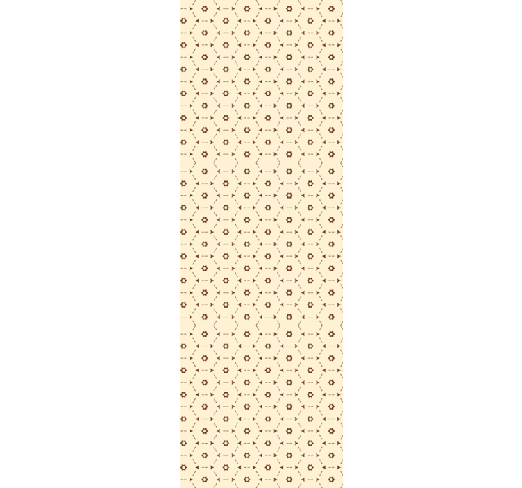 Çiçek süs duvar kağıdı - geometrik Çiçek detayları - TenStickers