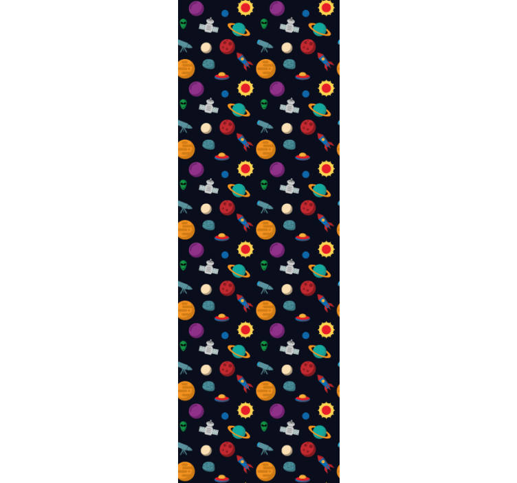 Kozmik macera sahnesi yıldızlar duvar kağıdı - TenStickers