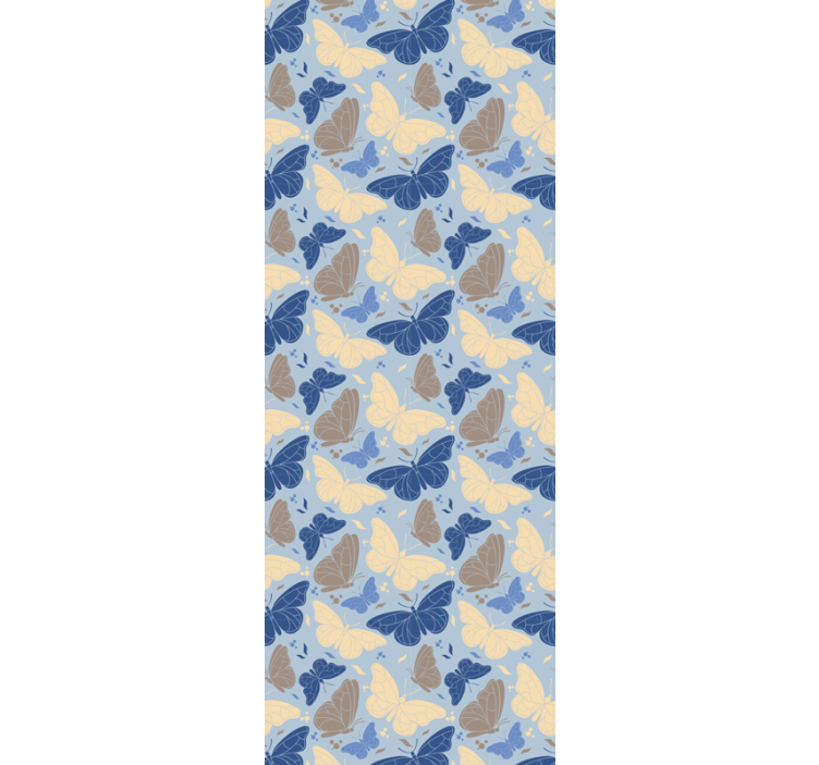 Renkli çırpınan böcekler kelebek duvar kağıdı - TenStickers