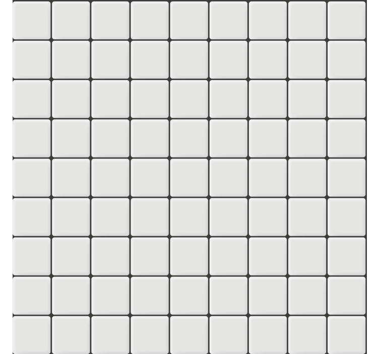 Oturma odası duvar kağıdı beyaz kare fayans - TenStickers