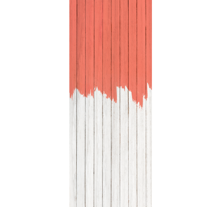 Taklit odun duvar kağıdı mercan desenli - TenStickers