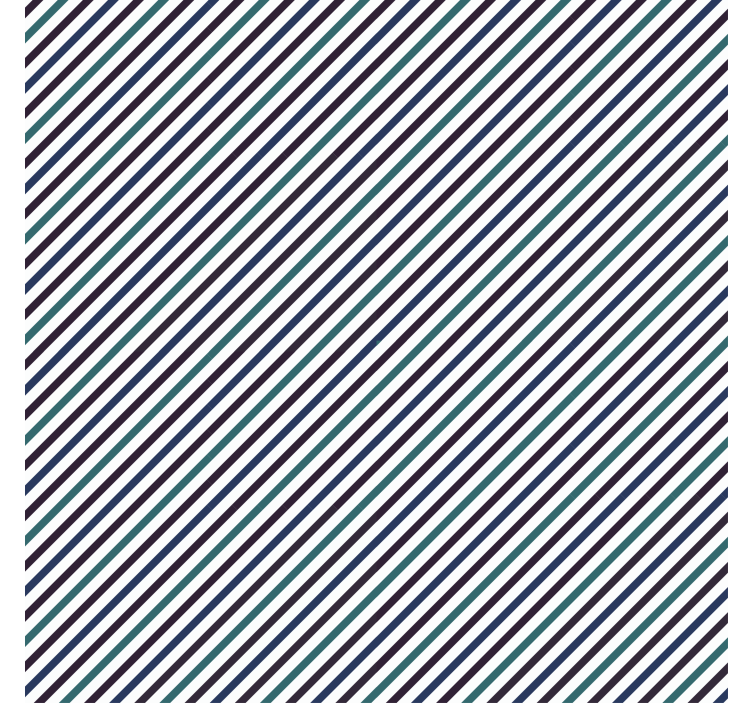 Mavi Çizgili duvar kağıdı süslemeleri - TenStickers