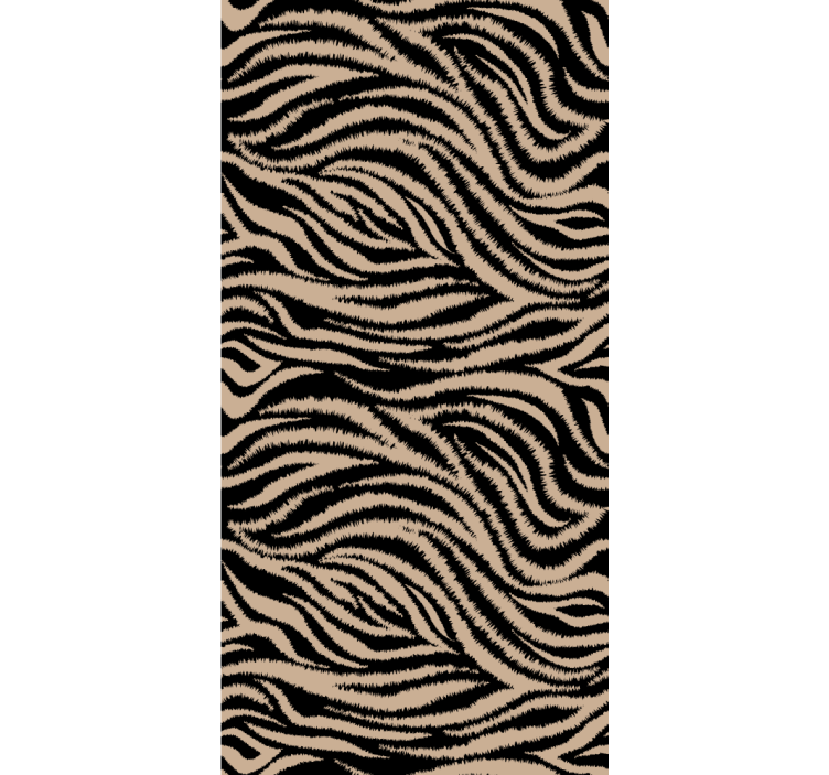 Hayvan duvar kağıdı zebra Çizgili motif - TenStickers