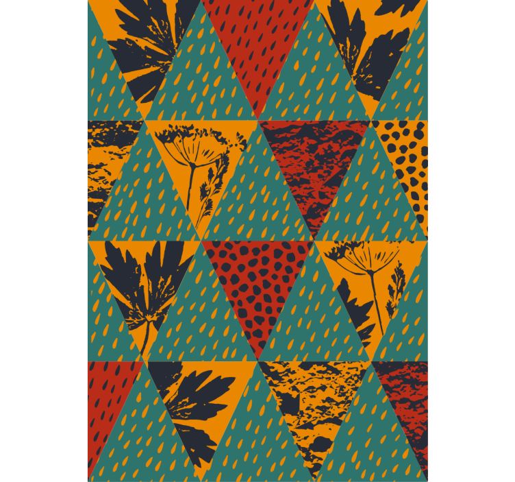 Koridor duvar kağıdı yağmur geometrik sanat - TenStickers