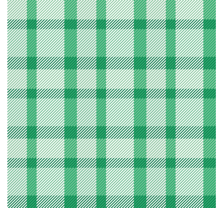 Koridor duvar kağıdı yeşil beyaz desenli kareler - TenStickers