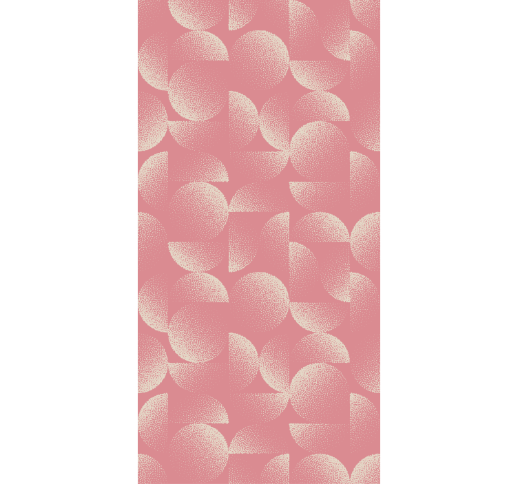 Yemek odası duvar kağıdı pastel yarım daireler - TenStickers
