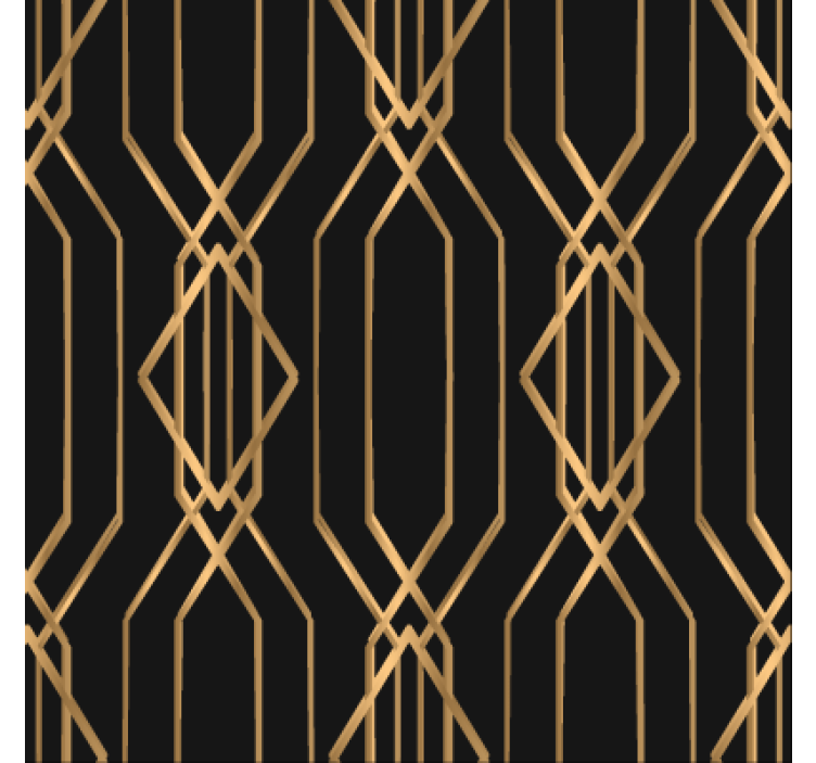 Yemek odası duvar kağıdı art deco zarafeti - TenStickers
